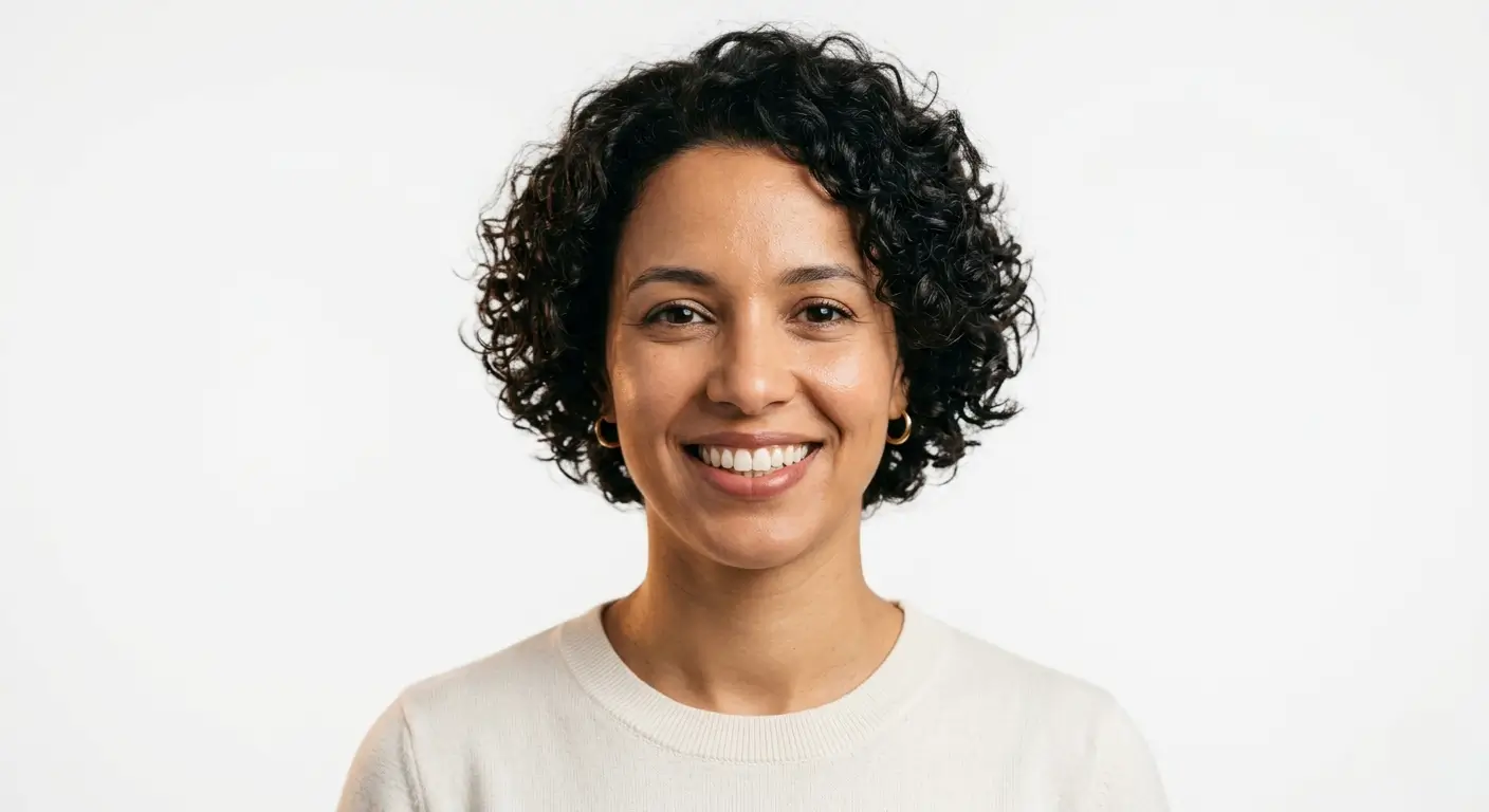 Patiente souriante au Cabinet dentaire Dr. Benjelloun Nissrine, Casablanca